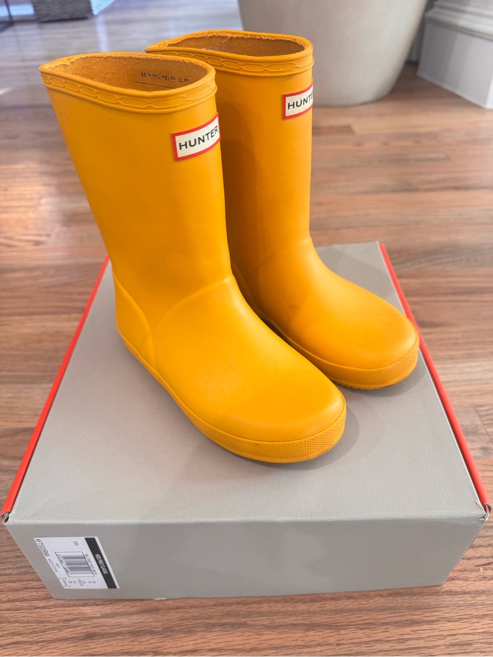 Hunter Kids' Brand New yellow boots, size 11